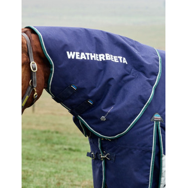 Weatherbeeta ComFiTec Dynamic Turnout 220 g deken met afneembare hals Marine / bosgroen Blauw Weatherbeeta ComFiTec Dynamic Turnout 220 g deken met afneembare hals Marine / bosgroen Blauw