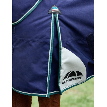Weatherbeeta ComFiTec Dynamic Turnout 220 g deken met afneembare hals Marine / bosgroen Blauw Weatherbeeta ComFiTec Dynamic Turnout 220 g deken met afneembare hals Marine / bosgroen Blauw