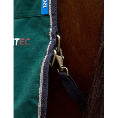Weatherbeeta ComFiTec Dynamic Turnout 220 g deken met afneembare hals Bosgroen / marineblauw