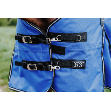 Equithème Tyrex Aisance 1200D High Neck deken Koningsblauw Equithème Tyrex Aisance 1200D High Neck deken Koningsblauw