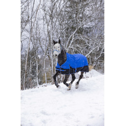 Couverture Equithème Tyrex Aisance 1200D High Neck Bleu roi Couverture Equithème Tyrex Aisance 1200D High Neck Bleu roi