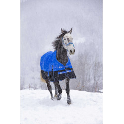 Couverture Equithème Tyrex Aisance 1200D High Neck Bleu roi Couverture Equithème Tyrex Aisance 1200D High Neck Bleu roi