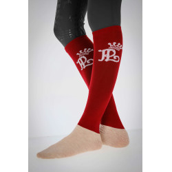 Chaussette Pénélope Concours Rouge / crème