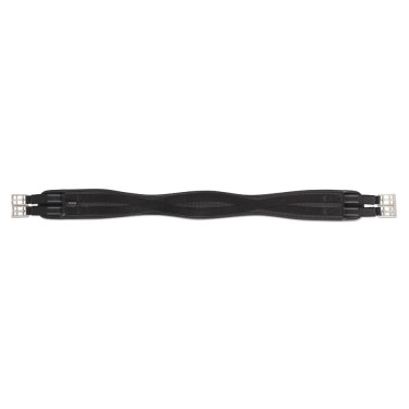 Sangle anti frottement embout élastique Contour Shires Noir