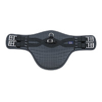 Sangle bavette courte élastique Shires Noir