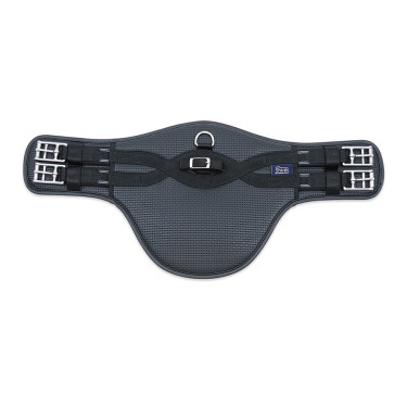 Sangle bavette courte élastique Shires Noir