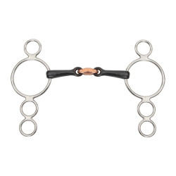 Mors cheval 4 anneaux avec Lozenge - Matériel d'équitation
