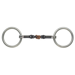 Mors cheval avec rouleau cuivre Shires - Matériel d'équitation Mors cheval avec rouleau cuivre Shires - Matériel d'équitation