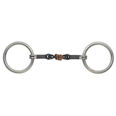 Mors cheval avec rouleau cuivre Shires - Matériel d'équitation Mors cheval avec rouleau cuivre Shires - Matériel d'équitation