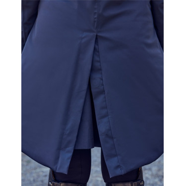 Lange waterdichte WeatherBeeta damesjas Marine Marineblauw Lange waterdichte WeatherBeeta damesjas Marine Marineblauw