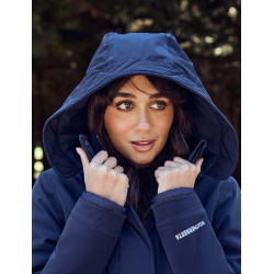 Blouson long Weatherbeeta imperméable femme Marine Bleu marine