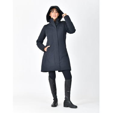 Lange waterdichte WeatherBeeta damesjas Marine Marineblauw Lange waterdichte WeatherBeeta damesjas Marine Marineblauw