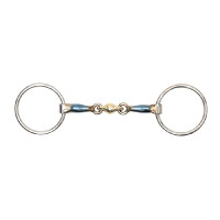 Mors cheval simple cuivre bleu Shires - Matériel d'équitation