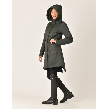 Blouson long Weatherbeeta imperméable femme Vert de minuit