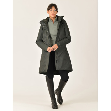 Blouson long Weatherbeeta imperméable femme Vert de minuit