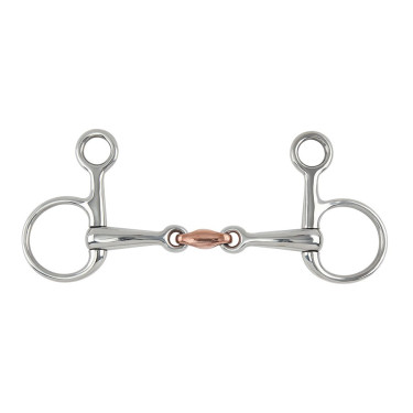 Mors Baucher avec pièce cuivre Shires Acier inoxydable Mors Baucher avec pièce cuivre Shires Acier inoxydable