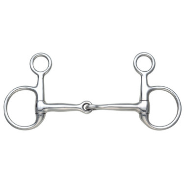 Mors Baucher Cheek Snaffle Shires Acier inoxydable