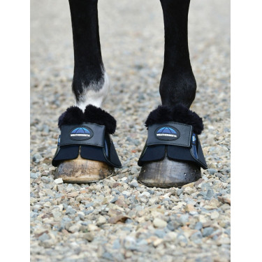 Bell boots met schapenvacht Weatherbeeta Tough-Tec Impact Fleece Trim Zwart / zwart Bell boots met schapenvacht Weatherbeeta Tough-Tec Impact Fleece Trim Zwart / zwart