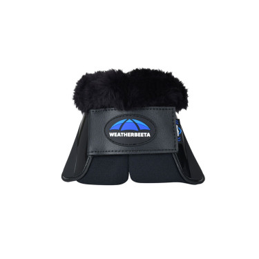 Bell boots met schapenvacht Weatherbeeta Tough-Tec Impact Fleece Trim Zwart / zwart Bell boots met schapenvacht Weatherbeeta Tough-Tec Impact Fleece Trim Zwart / zwart