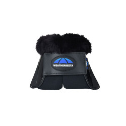 Cloches avec mouton Weatherbeeta Tough-Tec Impact Fleece Trim Noir / noir Cloches avec mouton Weatherbeeta Tough-Tec Impact Fleece Trim Noir / noir