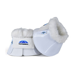 Bell boots met schapenvacht Weatherbeeta Tough-Tec Impact Fleece Trim Wit / wit