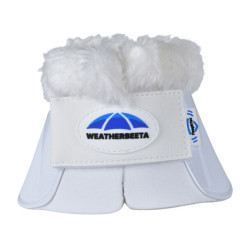 Bell boots met schapenvacht Weatherbeeta Tough-Tec Impact Fleece Trim Wit / wit