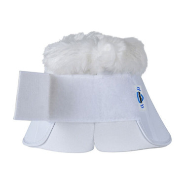 Bell boots met schapenvacht Weatherbeeta Tough-Tec Impact Fleece Trim Wit / wit