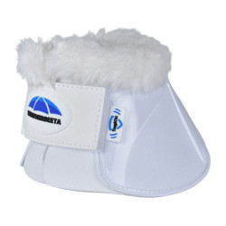 Bell boots met schapenvacht Weatherbeeta Tough-Tec Impact Fleece Trim Wit / wit