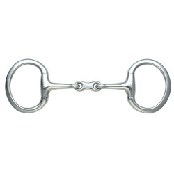 Mors à olives 3 pièces double brisure Shires Acier inoxydable Mors à olives 3 pièces double brisure Shires Acier inoxydable