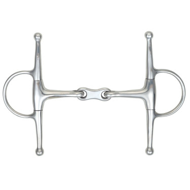 Mors à aiguilles double brisure Shires Acier inoxydable