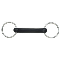 Mors cheval droit caoutchouc flexi Shires - Matériel d'équitation