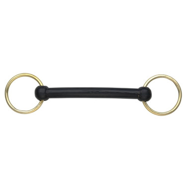 Rubberen watertrens bit met ringen Shires