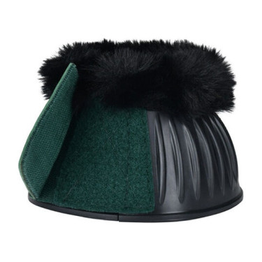 Rubberen springschoenen met schapenvacht WeatherBeeta Tough-Tec Prime Fleece Trim Zwart / bosgroen