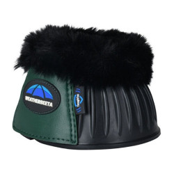 Rubberen springschoenen met schapenvacht WeatherBeeta Tough-Tec Prime Fleece Trim Zwart / bosgroen