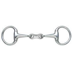 Mors petits anneaux double brisure Bradoon Shires Acier inoxydable Mors petits anneaux double brisure Bradoon Shires Acier inoxydable