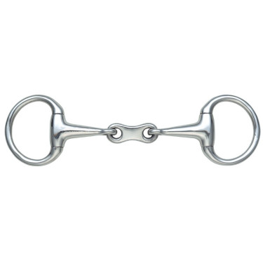 Mors kleine olijven dubbele breuk Shires Roestvrij staal Mors kleine olijven dubbele breuk Shires Roestvrij staal