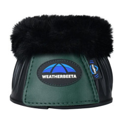 Rubberen springschoenen met schapenvacht WeatherBeeta Tough-Tec Prime Fleece Trim Zwart / bosgroen