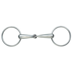 Eenvoudig bit met grote ringen Shires Roestvrij staal