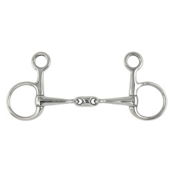 Mors Baucher Cheek Snaffle Lozenge Shires Acier inoxydable Mors Baucher Cheek Snaffle Lozenge Shires Acier inoxydable