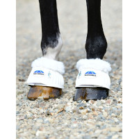 Rubberen springschoenen met schapenvacht WeatherBeeta Tough-Tec Prime Fleece Trim Wit / wit