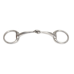 Mors courbé petits anneaux Shires Acier inoxydable