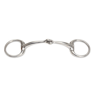 Mors courbé petits anneaux Shires Acier inoxydable