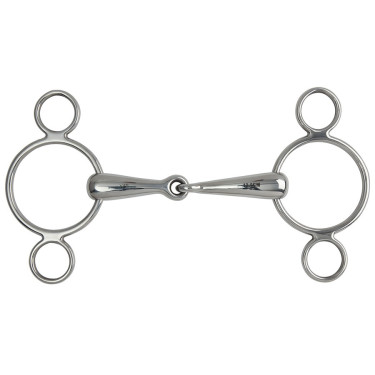 Mors Pessoa 2 ringen Shires Roestvrij staal Mors Pessoa 2 ringen Shires Roestvrij staal