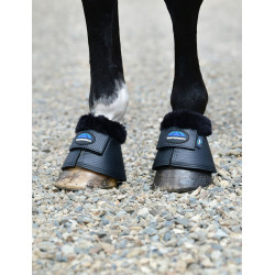 Weatherbeeta Tough-Tec strijklappen met fleece rand Zwart