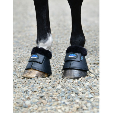 Weatherbeeta Tough-Tec strijklappen met fleece rand Zwart