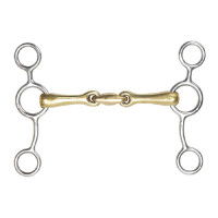 Shires Amerikaans dubbelgebroken messing bit – paardensport Shires Amerikaans dubbelgebroken messing bit – paardensport