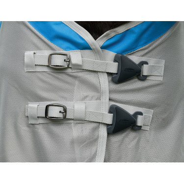 Weatherbeeta ComFiTec Dual Shield waterdichte en vliegenwerende deken met afneembare hals Blauw / grijs Weatherbeeta ComFiTec Dual Shield waterdichte en vliegenwerende deken met afneembare hals Blauw / grijs