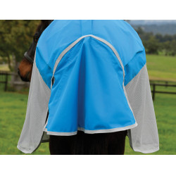 Weatherbeeta ComFiTec Dual Shield waterdichte en vliegenwerende deken met afneembare hals Blauw / grijs