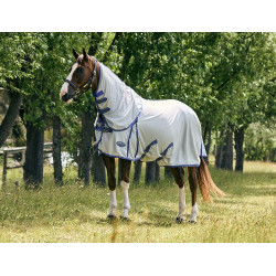 Vliegendeken WeatherBeeta ComFiTec Airflow II met afneembare hals Grijs / blauw / grijs