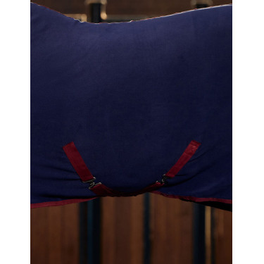 Weatherbeeta antistatische fleece combo zweetdeken Marine / bordeaux Weatherbeeta antistatische fleece combo zweetdeken Marine / bordeaux